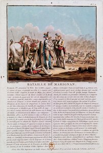 Episodio della Battaglia di Marignano, 14 settembre 1515, 1790 da Desfontaines